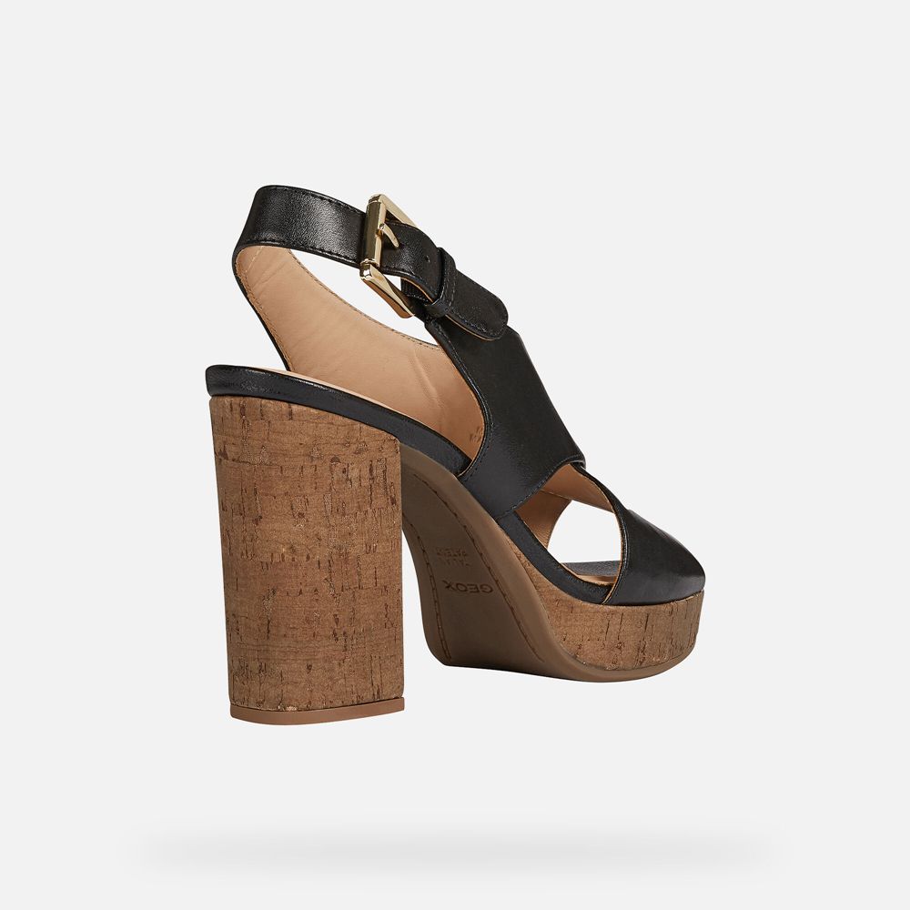 Geox Bayan Sandalet Siyah - Gerbera - FWQ-596732